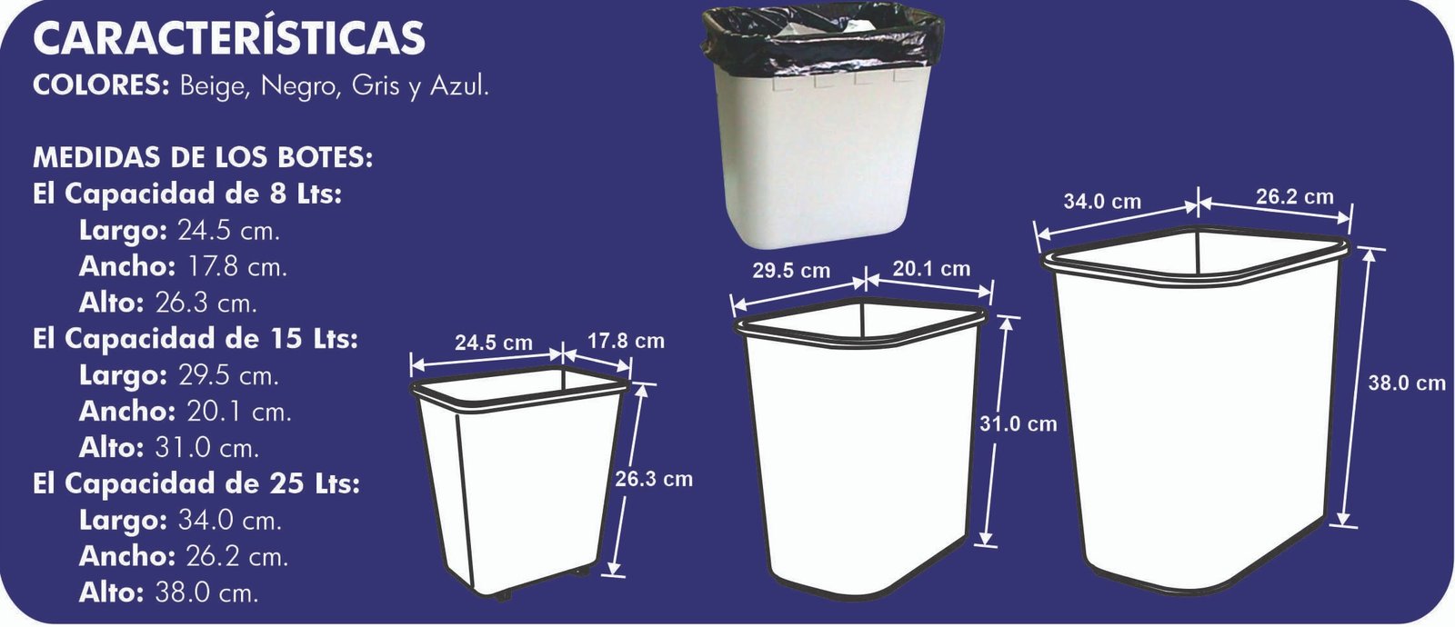 PAPELERA PRA BASURA CANG-15