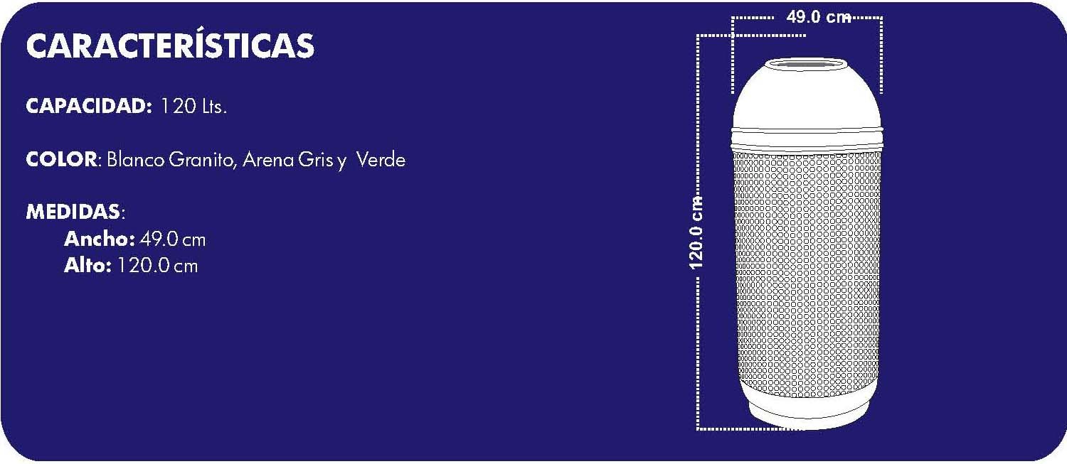 PAPELERA PARA BASURA DOMO 2 PAPELERA PARA BASURA DOMO 2