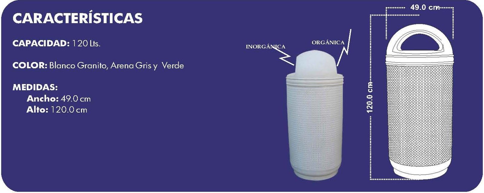 PAPELERA PARA BASURA DOMO 3 PAPELERA PARA BASURA DOMO 3