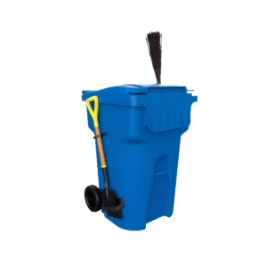Bote de basura con ruedas