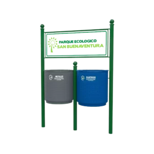 botes de basura para parques
