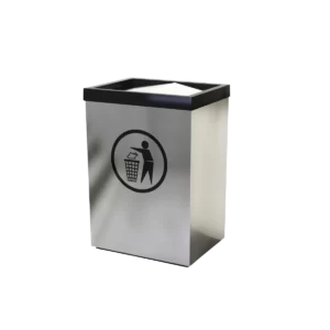 contenedores de basura metálicos