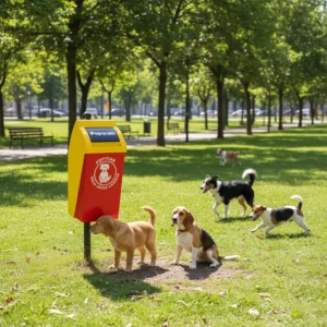 Botes para heces de perro Papelera para desechos caninos Contenedor para heces de perro Bote para popó de perro