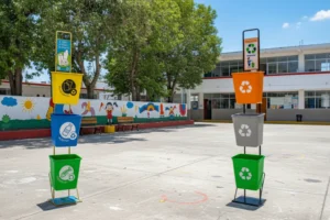 Colores de reciclaje para niños significado Qué se recicla en el contenedor azul Contenedor amarillo qué se tira Dibujos de contenedores de reciclaje para colorear Contenedor verde para qué sirve Juegos de reciclaje con colores para niños Contenedor marrón qué residuos van Residuos peligrosos color contenedor